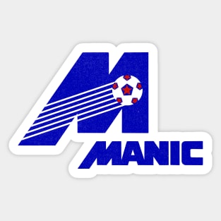 Defunct Montreal Manic Soccer 1981 Sticker